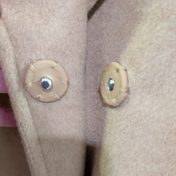 LOFT Tan Maxi Wool Trench Coat - Picture 8 of 10